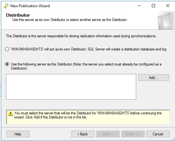 New Publication Wizard 2
