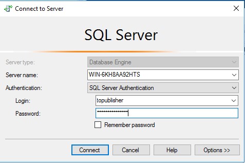 Login to MS SQL using SSMS