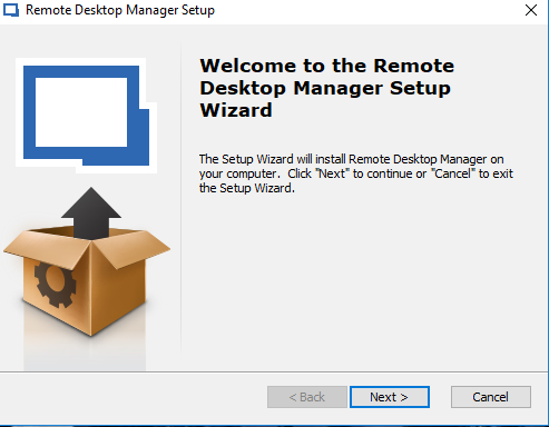 Remote Desktop Manager - Wizard 1